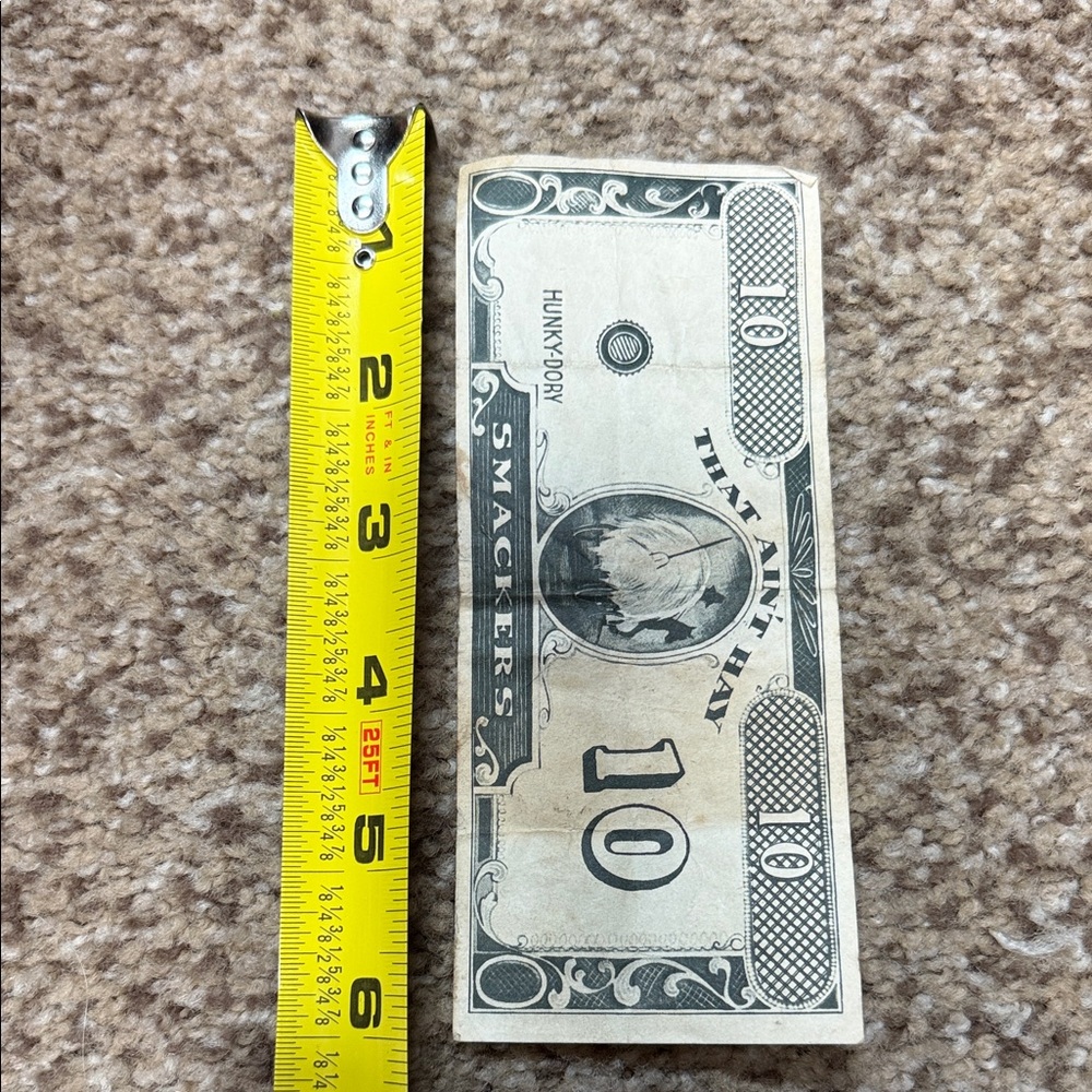 Vintage 1948 Novelty 10 Smackers Bill - Picture 6 of 6